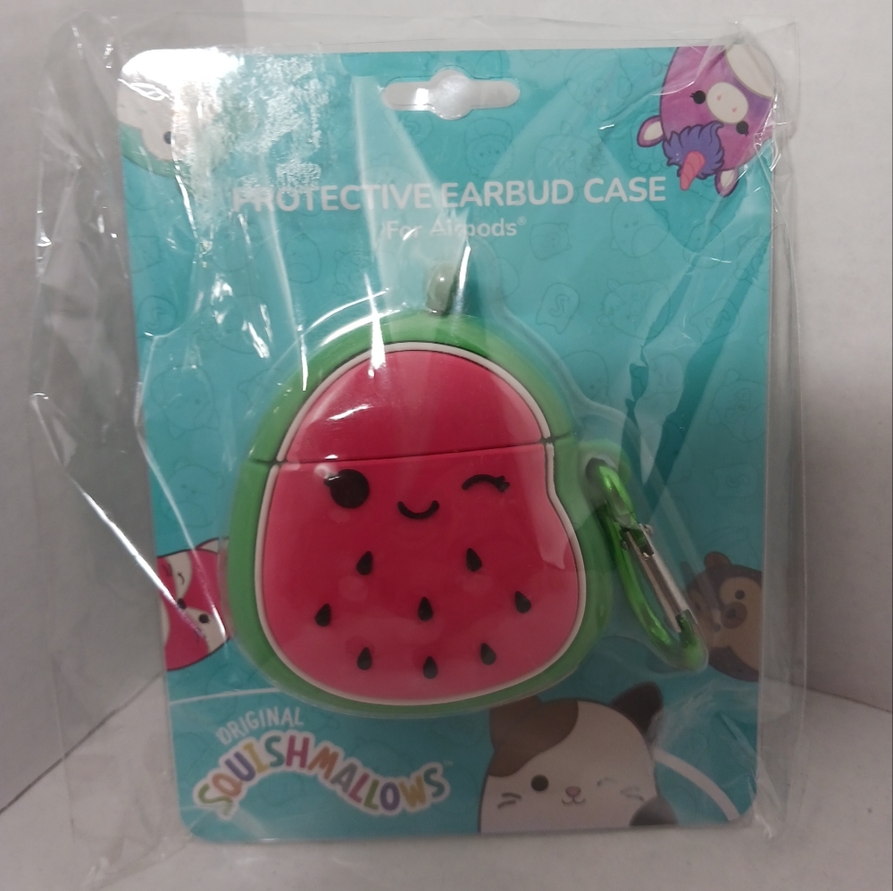 SQUISHMALLOW Watermelon  Wireless EarBud Case for Airpods